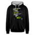 LIFE IS A GAME Contrast Hoodie - black/heather gray