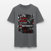 LIFE IS A GAME Men's T-Shirt | GILDAN 5000 - charcoal