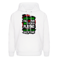 LIFE IS A GAME men's premium quality hoodie - white