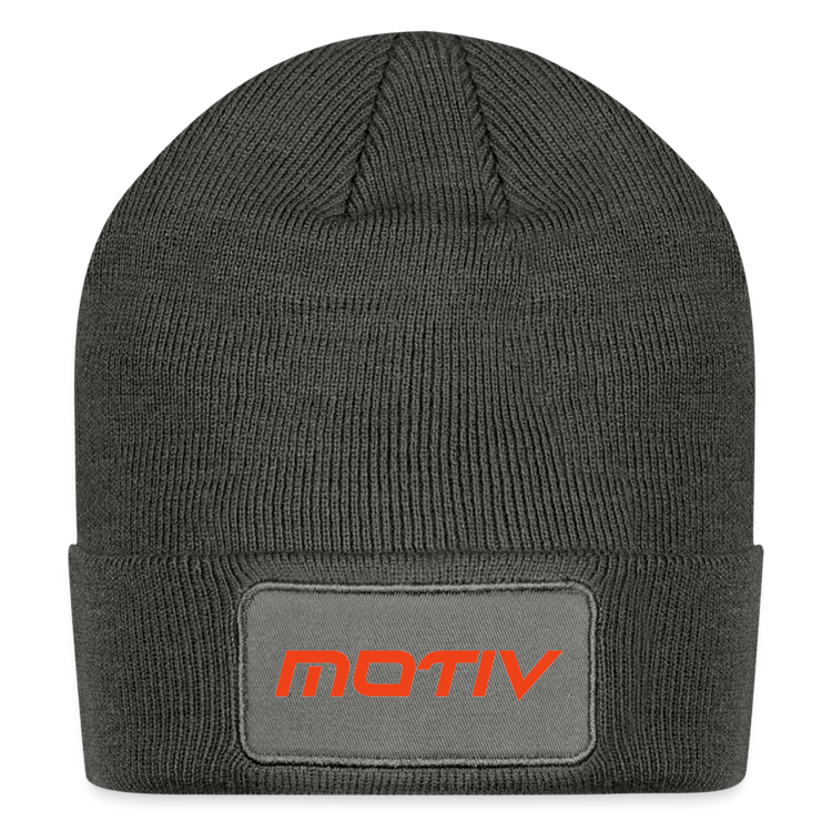Motiv Patch Beanie - charcoal grey