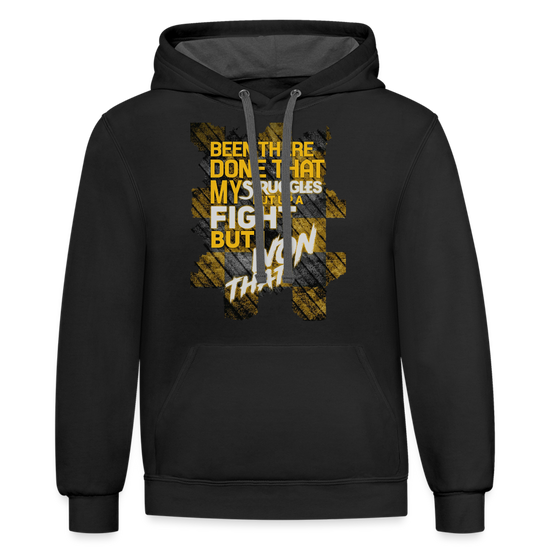 Been There Done That premium Hoodie - black/asphalt