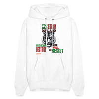 WILL TO RESIST Palestine Edition Men's PREMIUM QUALITY Hoodie - white