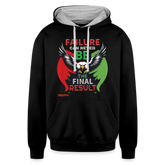 FINAL RESULT PALESTINE Edition 3 m/w Contrast Hoodie - black/heather gray