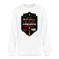 LIFE IS A GAME PALESTINE Edition Men's Organic Long Sleeve T-Shirt - white
