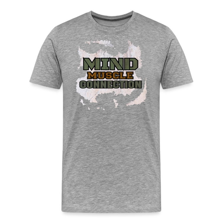 Mind Muscle Connection Premium T-Shirt - heather gray