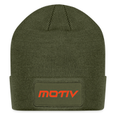 Motiv Patch Beanie - olive