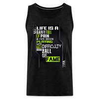 LIFE IS A GAME Men’s Premium Tank - charcoal grey
