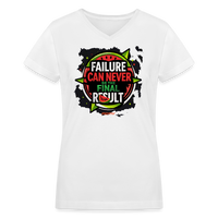 FINAL RESULT Women's V-Neck T-Shirt - white