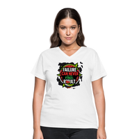 FINAL RESULT Women's V-Neck T-Shirt - white