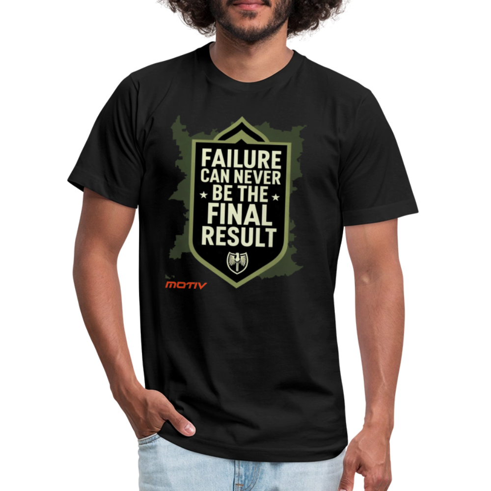 Final Result Jersey T-Shirt by Bella + Canvas - black
