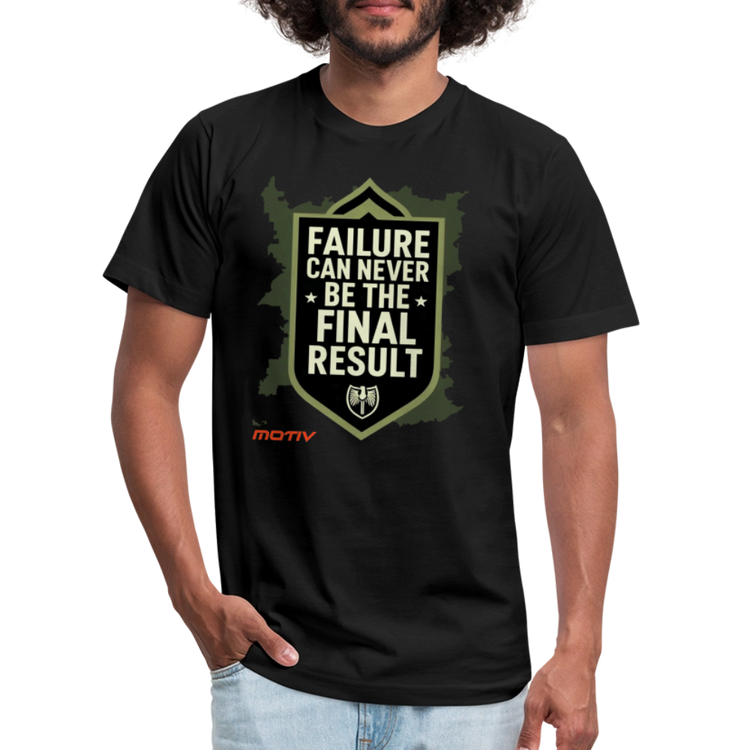 Final Result Jersey T-Shirt by Bella + Canvas - black