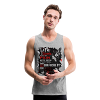 LIFE IS A GAME Men’s Premium Tank - heather gray