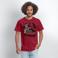 BLOOD SWEAT & TEARS Men's T-Shirt | GILDAN 5000 - dark red