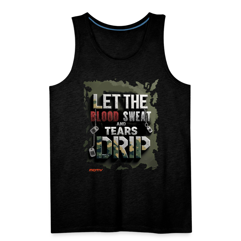 BLODD SWEAT & TEARS Men’s Premium Tank - charcoal grey