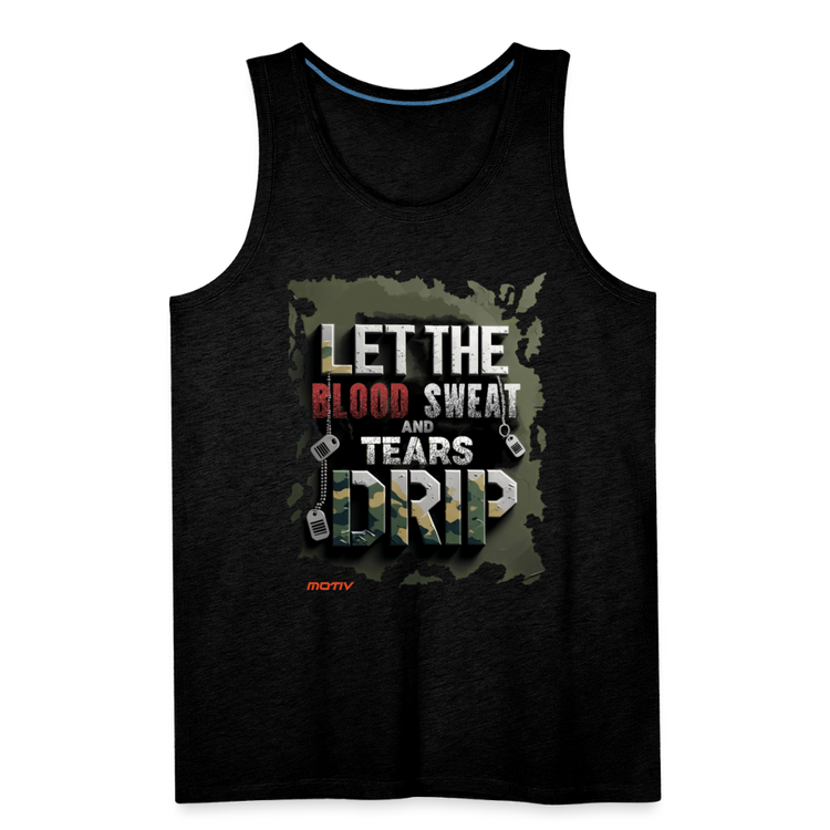 BLODD SWEAT & TEARS Men’s Premium Tank - charcoal grey