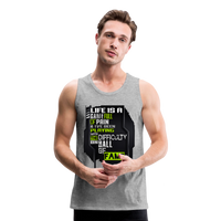 LIFE IS A GAME Men’s Premium Tank - heather gray