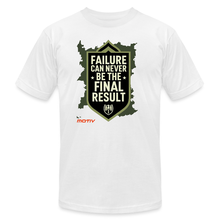 Final Result Jersey T-Shirt by Bella + Canvas - white