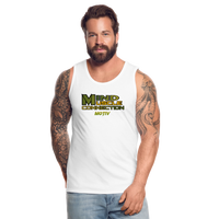 Mind Muscle Connection Men’s Premium Tank - white