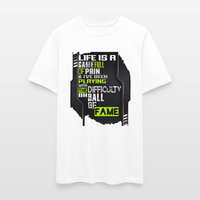 LIFE IS A GAME Men's T-Shirt | GILDAN 5000 - white