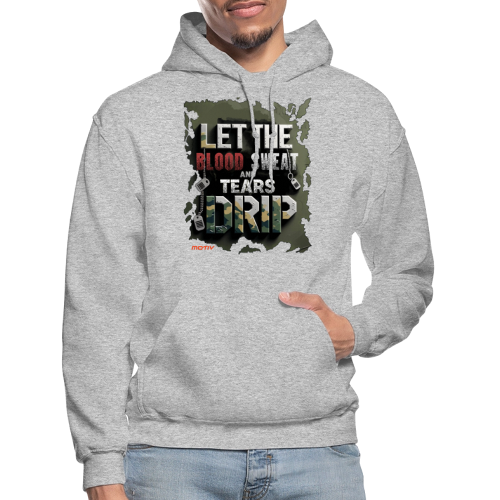 BLOOD SWEAT & TEARS Heavy Blend Adult Hoodie - heather gray