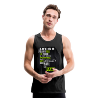 LIFE IS A GAME Men’s Premium Tank - black