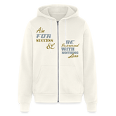 Aim For Success Premium Full Zip Hoodie - vintage white