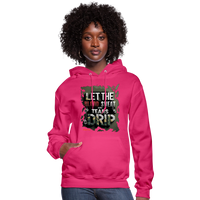 BLOOD SWEAT AND TEARS Women's Premium Quality  Hoodie - fuchsia