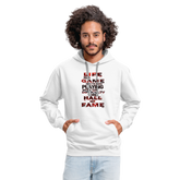 LIFE IS A GAME Premium Contrast Hoodie - white/gray