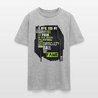 LIFE IS A GAME Men's T-Shirt | GILDAN 5000 - heather gray
