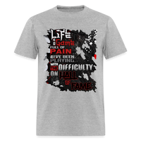 LIFE IS A GAME Men's T-Shirt | GILDAN 5000 - heather gray