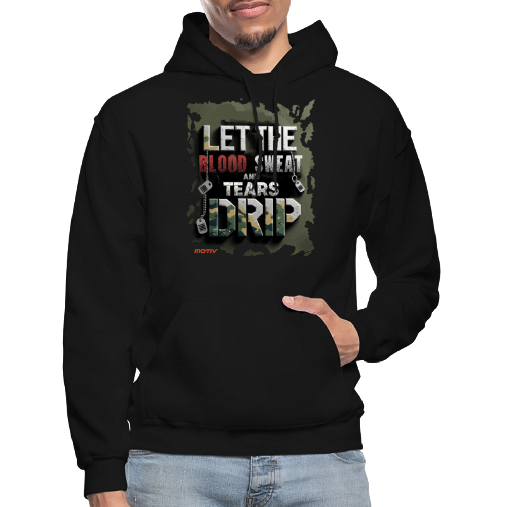 BLOOD SWEAT & TEARS Heavy Blend Adult Hoodie - black
