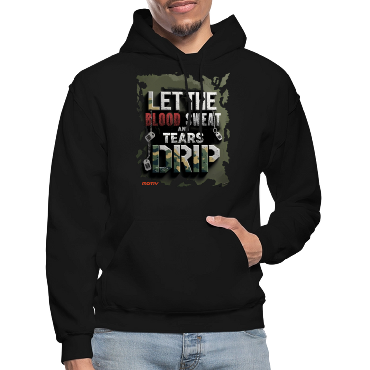 BLOOD SWEAT & TEARS Heavy Blend Adult Hoodie - black