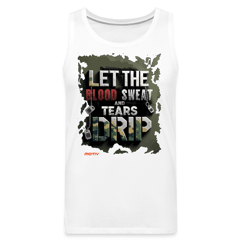BLODD SWEAT & TEARS Men’s Premium Tank - white