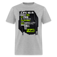 LIFE IS A GAME Men's T-Shirt | GILDAN 5000 - heather gray