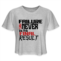 FINAL RESULT Women's Cropped T-Shirt - heather gray