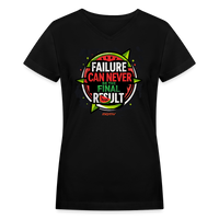 FINAL RESULT Women's V-Neck T-Shirt - black