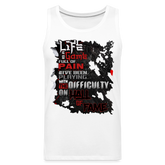 LIFE IS A GAME Men’s Premium Tank - white