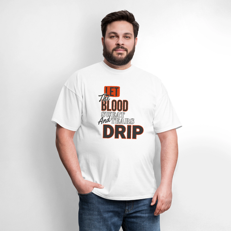 Blood, Sweat & Tears Half Sleeve Premium Tee - white