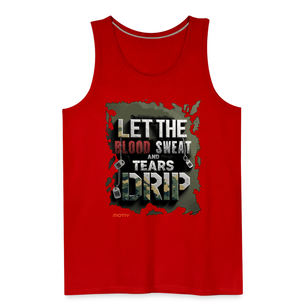 BLODD SWEAT & TEARS Men’s Premium Tank - red