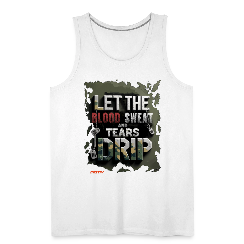 BLODD SWEAT & TEARS Men’s Premium Tank - white