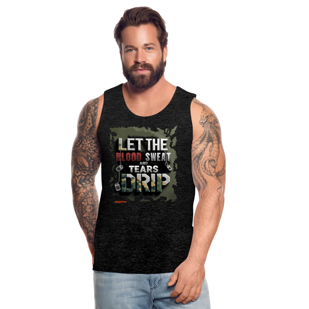 BLODD SWEAT & TEARS Men’s Premium Tank - charcoal grey