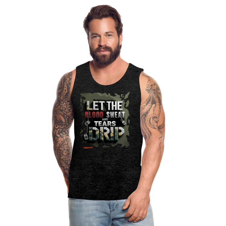 BLODD SWEAT & TEARS Men’s Premium Tank - charcoal grey