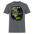 LIFE IS A GAME Men's T-Shirt | GILDAN 5000 - charcoal