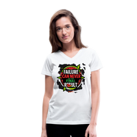 FINAL RESULT Women's V-Neck T-Shirt - white