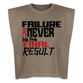 FINAL RESULT Washed Women´s Muscle Tank Top - faded brown