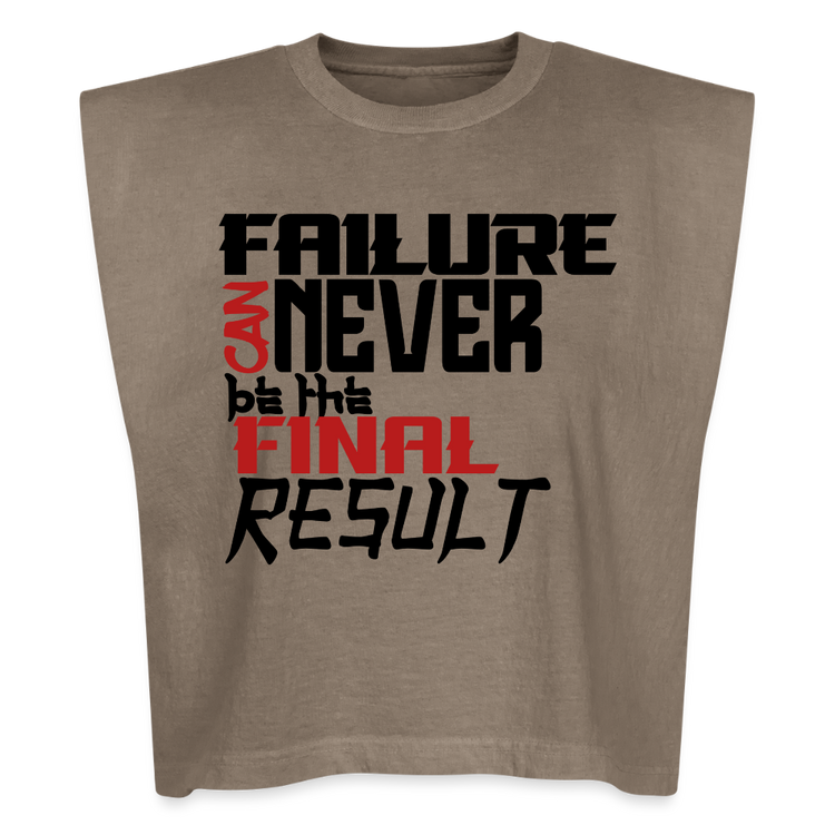 FINAL RESULT Washed Women´s Muscle Tank Top - faded brown