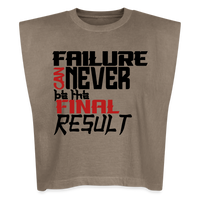 FINAL RESULT Washed Women´s Muscle Tank Top - faded brown