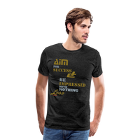 Aim For Success Men's Premium T-Shirt - charcoal grey