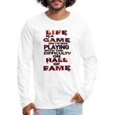 Lie Is A Game Premium Long Sleeve T-Shirt - white