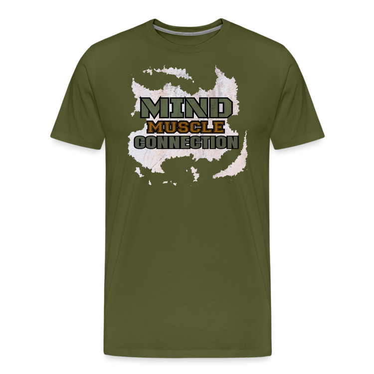 Mind Muscle Connection Premium T-Shirt - olive green